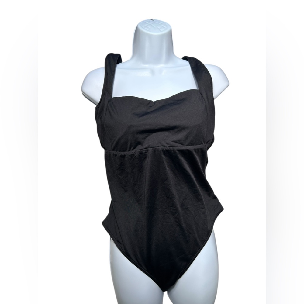SEA LEVEL SWIM AUSTRALIA eco essentials square neck underwire one piece swimsuit - Picture 2 of 12